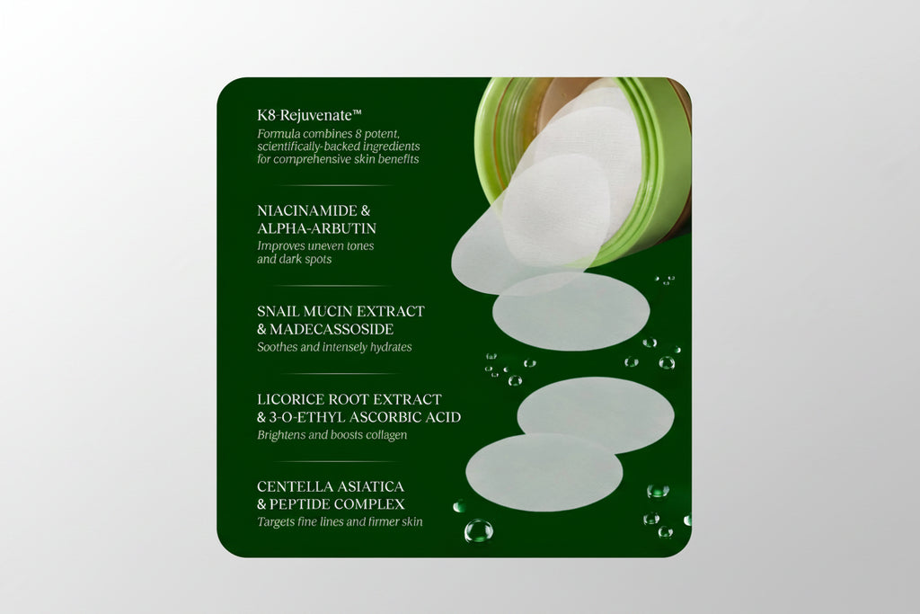 Jiyu Daily Purifying Toner Pads - 100 Days Of Glowing Skin | K-Beauty Glow & Smoothing