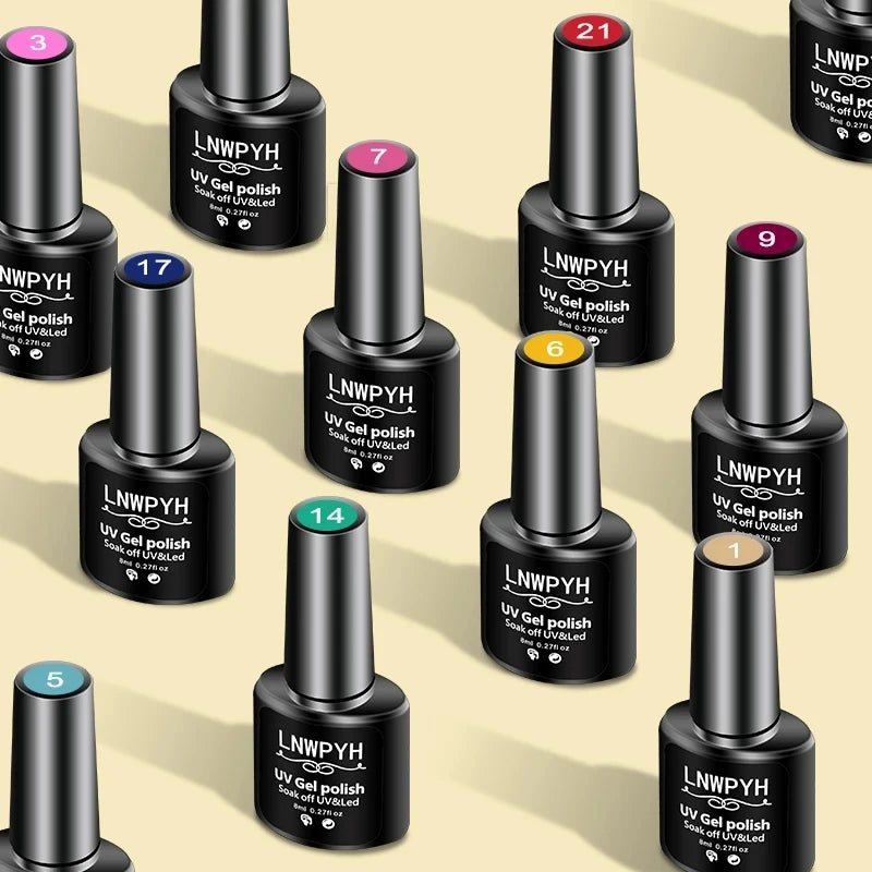 Professional 26-Color Gel Polish Salon Kit - Spring Garden Edition