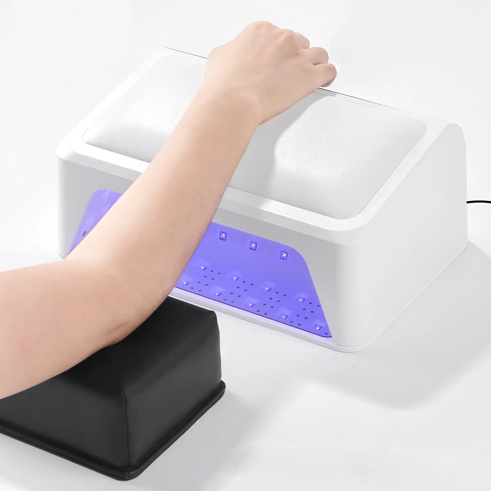 72W UV LED Nail Lamp with Ergonomic Hand Rest