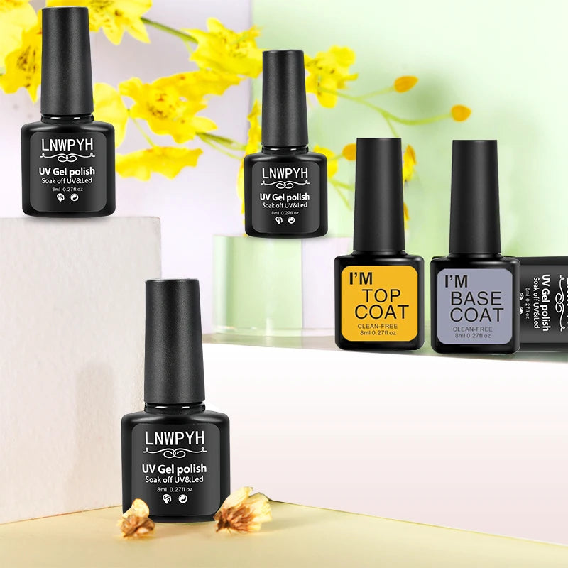 Professional 26-Color Gel Polish Salon Kit - Spring Garden Edition